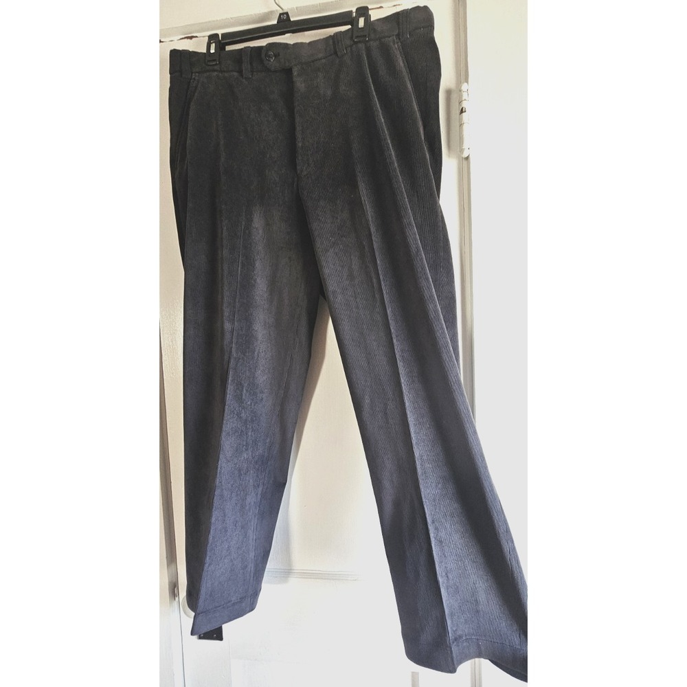 Vintage HILTL made in Romania grey soft Corduroy‎ dress pants  W38 L29